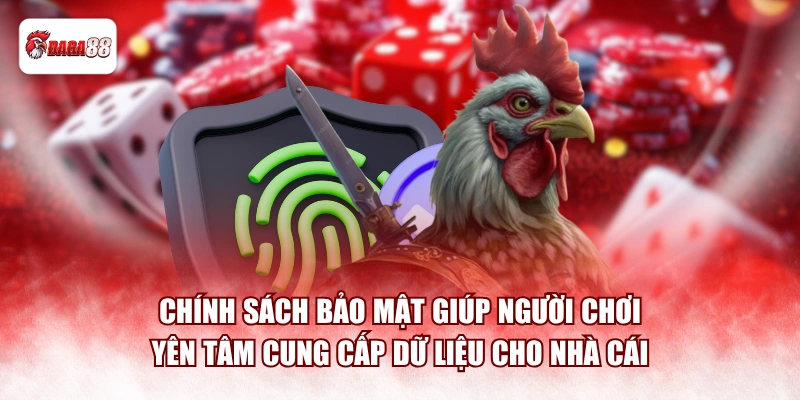 Chính sách bảo mật giúp người chơi yên tâm cung cấp dữ liệu cho nhà cái